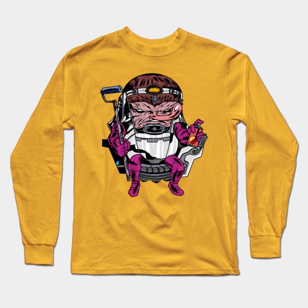 Pixel Modok Long Sleeve T-Shirt by Jim Pixel Inc